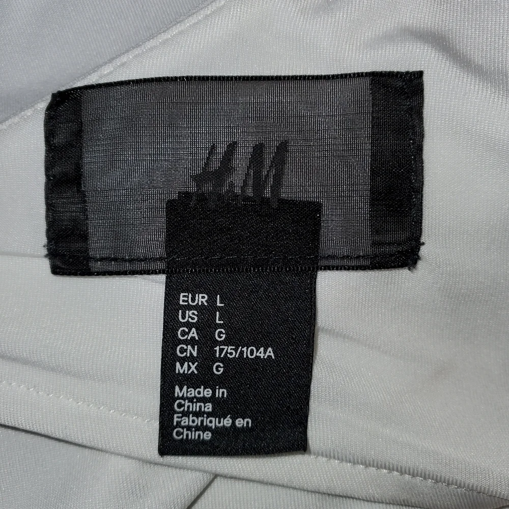 H&M Women's V-Neck Maxi Dress, White (Size L) - Picture 3 of 4